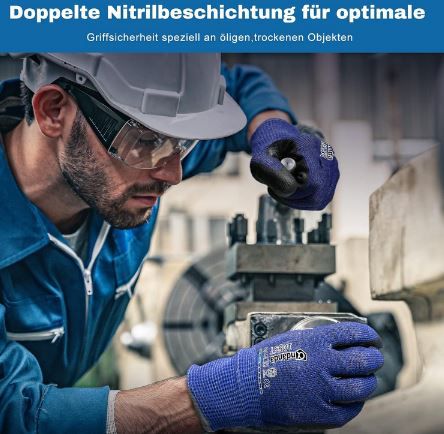 60% Rabatt auf Andanda Nitril Arbeitshandschuhe   z.B. 6er für 15,99€ (statt 40€)