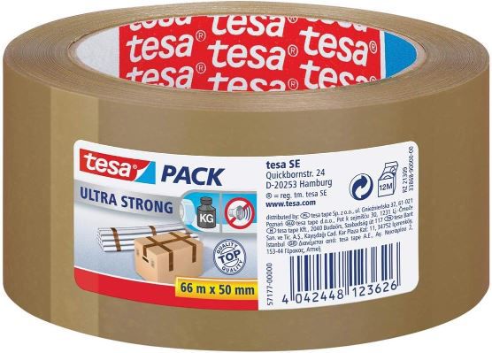 2x tesapack Ultra Strong PVC Klebeband, 66m x 50mm für 7,78€ (statt 12€)