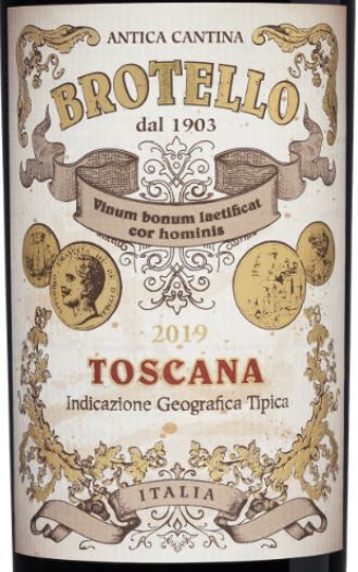 6 Flaschen 2019er Brotello Rosso Toscana Rotwein für 31,74€ (statt 67€)