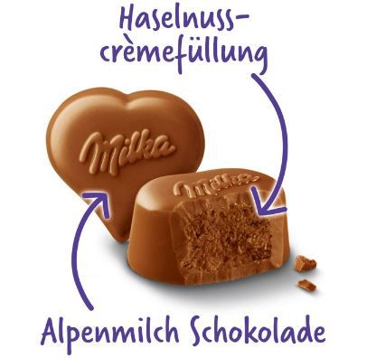 12 x 44g I Love Milka Pralinen mit Nuss Nougat Crème für 12,99€ (statt 18€)