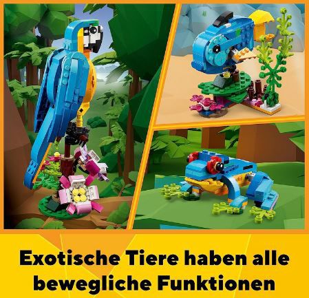 🦜 LEGO 31136 Creator 3in1 Dschungel Tierfiguren für 14,99€ (statt 20€)