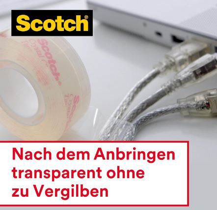 Scotch C38 Tischabroller + Scotch Crystal Klebeband ab 3,01€ (statt 7€)