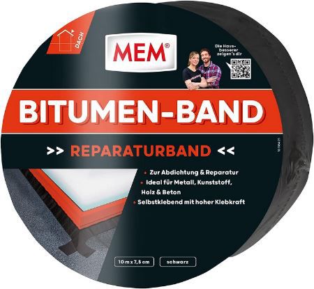 MEM Bitumen Band, Selbstklebend 7,5 cm x 10 m für 10,89€ (statt 15€)