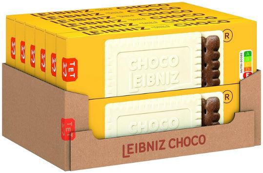 12er Pack LEIBNIZ Choco Black & White Kakaokeks, 125g für 14,79€ (statt 21€)