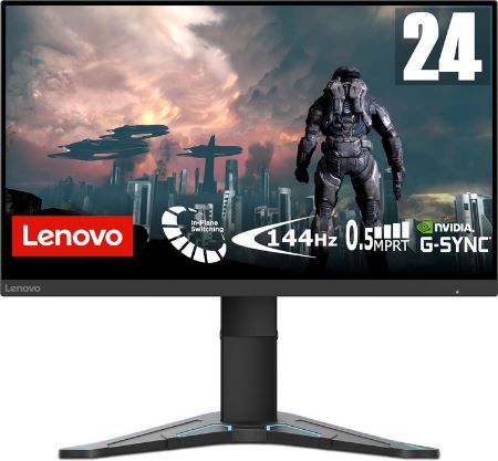 Lenovo G24 27   23,8 Full HD Gaming Monitor mit 144Hz für 119€ (statt 150€)