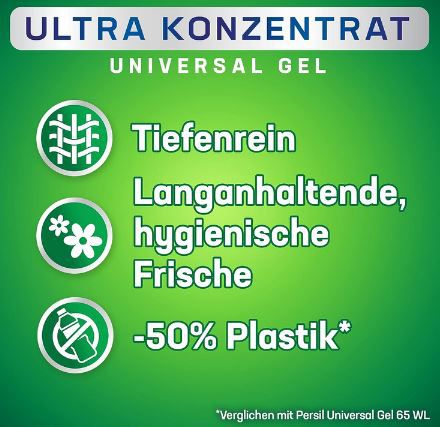 130WL Persil Ultra Konzentrat Universal Gel ab 15,71€ (statt 32€)