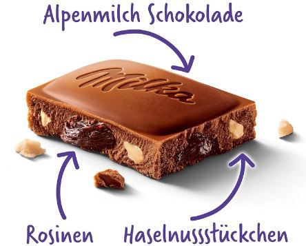 22er Pack Milka Trauben Nuss Tafel, 100g für 20,99€ (statt 27€)