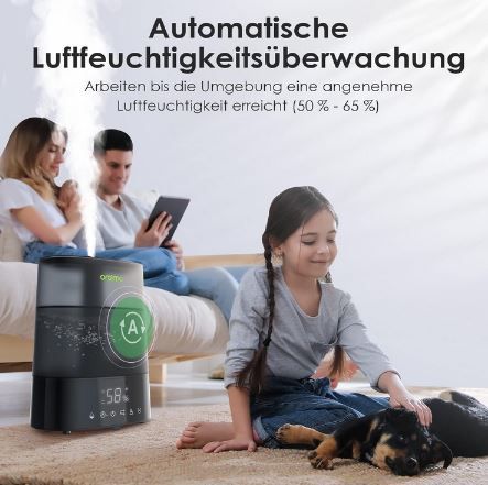 Oraimo OHM H01 Luftbefeuchter für bis 70qm für 69,99€ (statt 100€)