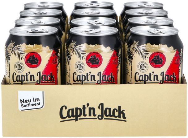 36x Captn Jack & Cola, 0,33L Dose mit 10,0 % vol. ab 45,97€ + Pfand (statt 61€)