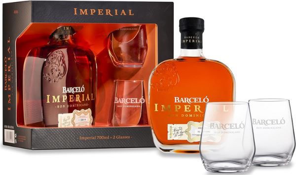 Ron Barceló Imperial Ron Dominicano Rum + Gläser für 26,99€ (statt 32€)