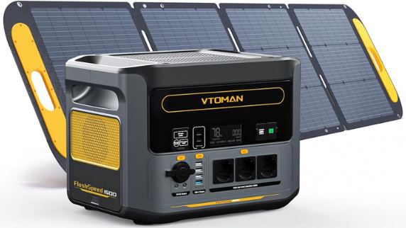VTOMAN FlashSpeed 1500 Powerstation + 400W Solarpanel für 1.199,40€ (statt 1.698€)