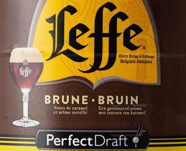 6 Liter Leffe Brune   Dunkles Abtei Bier aus Belgien, Perfect Draft für 19,99€ (statt 28€)