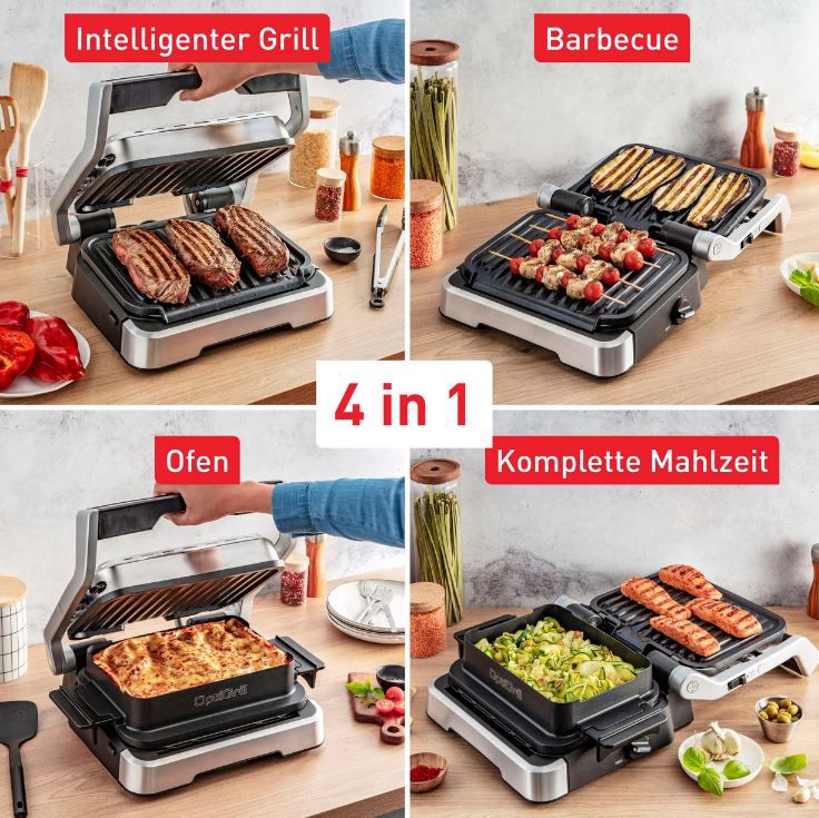 Tefal GC774HP OptiGrill inkl. Backschale. + Burger Presse ab 249,90€ (statt 300€)