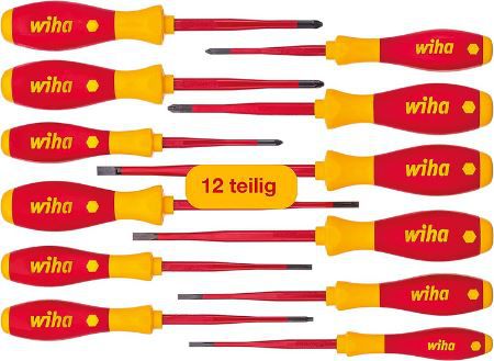 Wiha 41003 Elektriker Schraubendreher Set, 12 tlg. für 44,90€ (statt 59€)