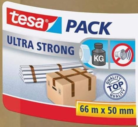 2x tesapack Ultra Strong PVC Klebeband, 66m x 50mm für 7,78€ (statt 12€)
