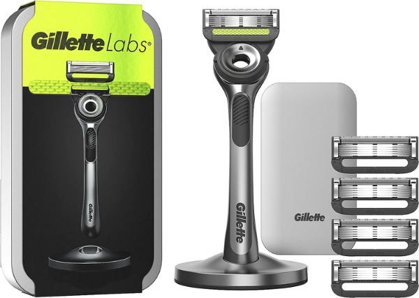 Gillette Labs Nassrasierer mit Reinigungs Element + Reise Etui ab 31,49€ (statt 36€)