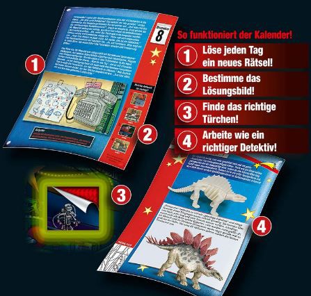 Kosmos Die drei ??? Adventskalender mit 24 Rätseln für 19,99€ (statt 24€)