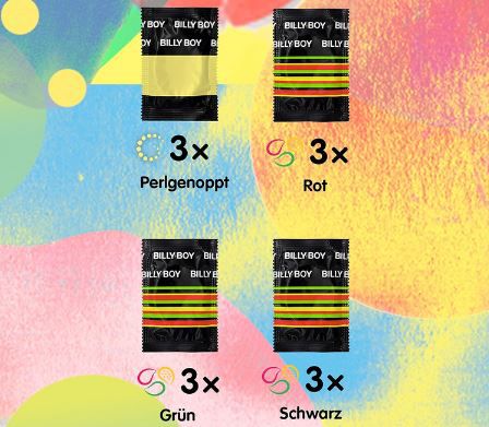 12er Pack Billy Boy Kondome Mix Sortiment ab 3,38€ (statt 7€)