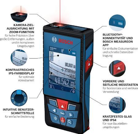 Bosch GLM 100 25 C  Laser Entfernungsmesser mit Kamera für 175,20€ (statt 195€)