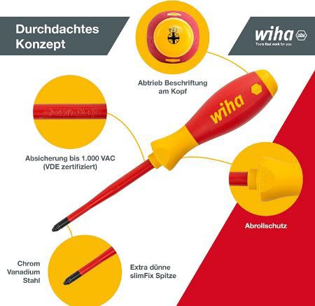 Wiha 41003 Elektriker Schraubendreher Set, 12 tlg. für 44,90€ (statt 59€)