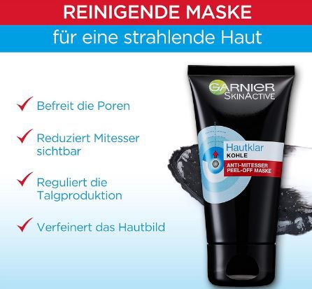 Garnier Peel Off Maske mit Salicylsäure & Kohle ab 3,71€ (statt 5€)