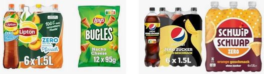 Amazon: Pepsi, Lipton, Rockstar + Lays Snack Bundles im Angebot