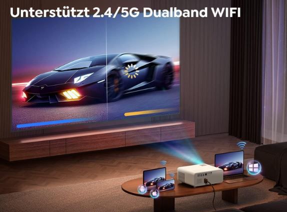 Yaber Y9 Full HD Beamer mit Bluetooth + WiFi für 135,99€ (statt 270€)