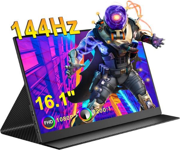 KOQEIEY 16,1 Mobiler Full HD Monitor mit 144Hz für 99,50€ (statt 199€)