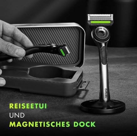 Gillette Labs Nassrasierer mit Reinigungs Element + Reise Etui ab 31,49€ (statt 36€)