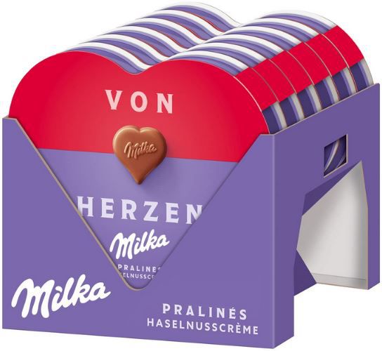 12 x 44g I Love Milka Pralinen mit Nuss Nougat Crème für 12,99€ (statt 18€)