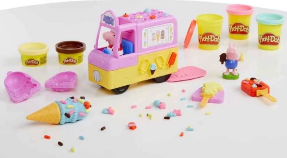 Play Doh Peppas Eiswagen Spielset mit Figuren & 5 Dosen für 12,99€ (statt 23€)