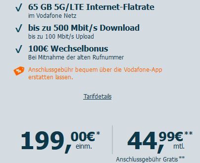 Samsung Galaxy S23 Ultra für 199€ + Vodafone Flat 65GB für 44,99€ mtl. + 100€ Bonus