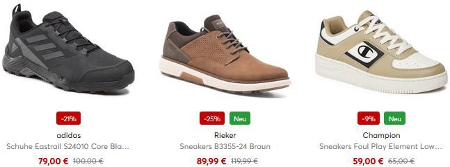 eSchuhe: 15% Rabatt ab 70€ oder 25% Rabatt ab 90€ Warenwert   Auch Sale!