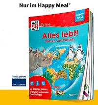 Wieder da! Spendenbuch Alles lebt! Wissen und Rätseln bei McDonald’s
