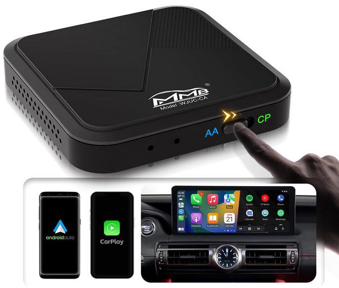 2in1 Wireless Apple CarPlay / Android Auto Adapter für 47,99€ (statt 120€)