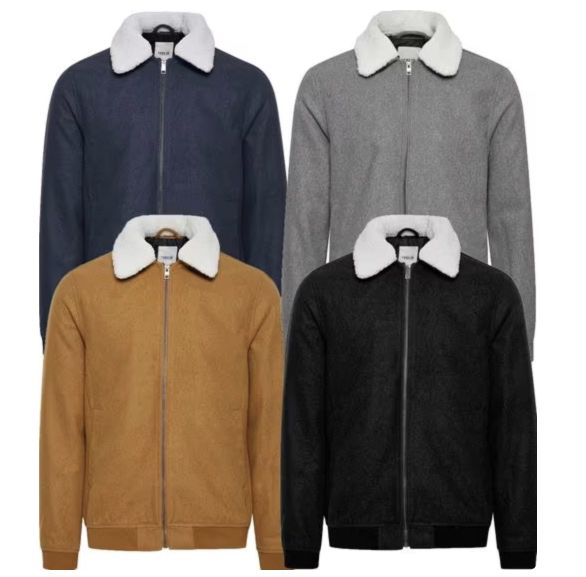 2x !SOLID Leonel Übergangsjacke mit Teddy Fell für 29,68€ (statt 100€)