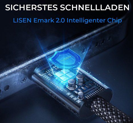 3x LISEN 240W USB C auf USB C Kabel für 7,99€ (statt 16€)