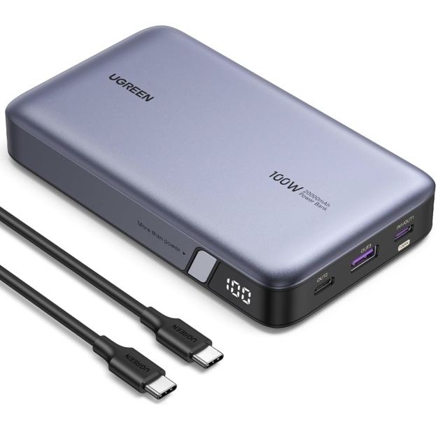 UGREEN 100W Powerbank mit 20.000mAh für 63,99€ (statt 80€)