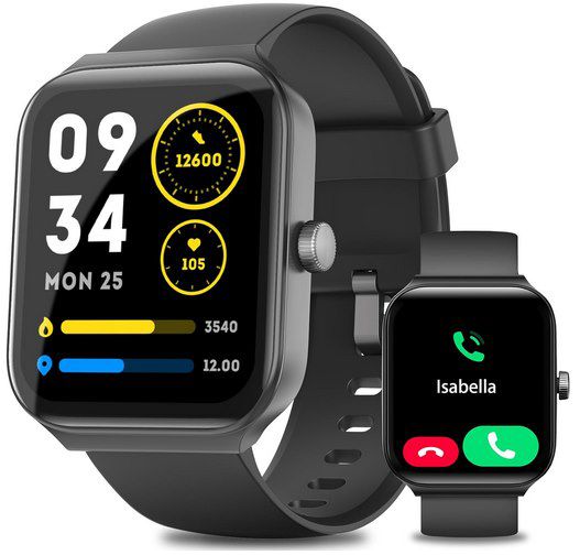 Smartwatch mit 100 Sportmodi, Herzfrequenz  & SpO2 Tracking für 25,19€ (statt 60€)