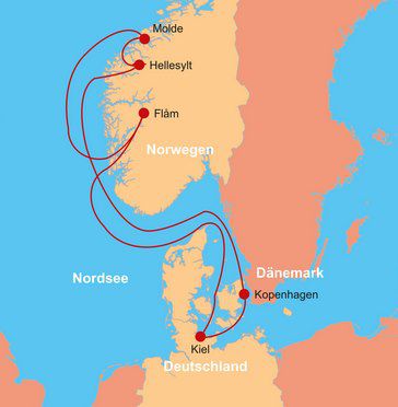 7 ÜN auf MSC Euribia Norwegische Fjorde & Dänemark inkl. Vollpension ab 699€ p.P.