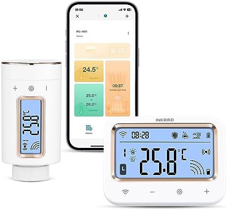 Inkbird IRC RW1 Heizkörperthermostat mit Gateway & App Steuerung für 59,99€ (statt 100€)