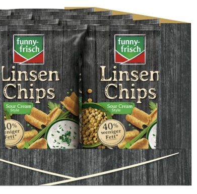 12x funny-frisch Linsen Chips Sour Cream ab 15,20€ (statt 23€)