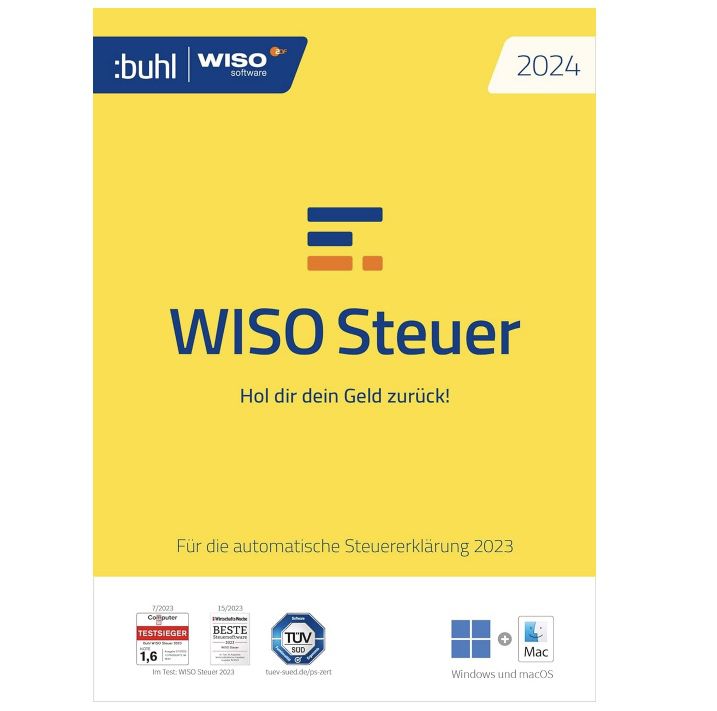 WISO Steuer 2024 (Steuerjahr 2023) für Win & Mac für 22,99€ (statt 27€)
