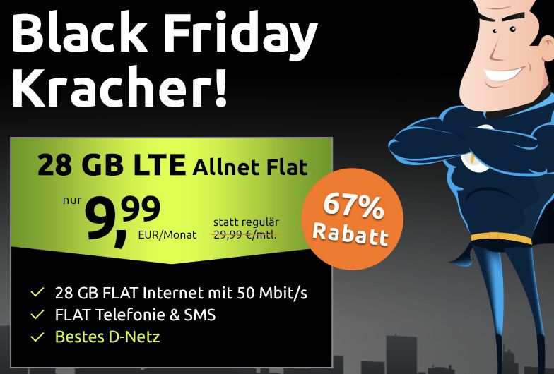 🔥 Telekom Allnet Flat mit 28GB LTE inkl. VoLTE & WiFi Call für 9,99€ mtl.