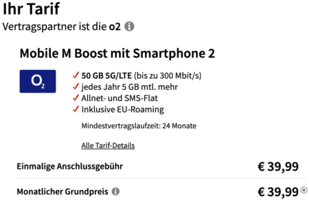 Samsung Galaxy Z Flip5 + Galaxy Buds2 Pro für 179€ + o2 Allnet 50GB für 39,99€ mtl.