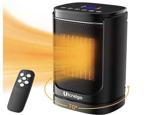 Ulcreigo 1.500W Heizlüfter für 15,95€ (statt 40€)