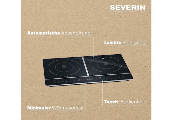 SEVERIN DK 1031 Dop­pel In­duk­ti­ons­koch­plat­te für 99,99€ (statt 115€)