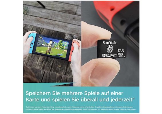 SanDisk microSDXC Karte mit 128 GB für 17,99€ (statt 23€)