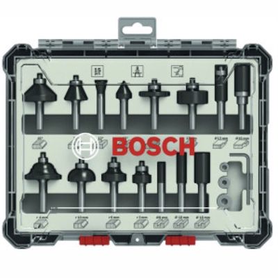 Bosch Professional 15tlg. Fräser Set für 49,99€ (statt 57€)