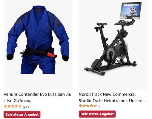 Amazon: NordicTrack, Bowflex und Ultrasport Sportprodukte